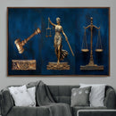 Lady Justice Wall Art Canvas Print – Elegant Gold Legal by MyGreatCanvas | Canvas Wall Art Prints | Photo Prints & Wall Decor