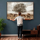 Texas Longhorn Cattle Wall Art, Rustic Western Ranch Canvas by MyGreatCanvas | Canvas Wall Art Prints | Photo Prints & Wall Decor