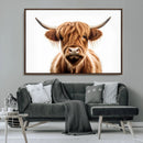 Scottish Highland Cow Canvas Print, Framed Highland Cow