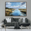 Marshland Wall Art Canvas Print – Serene Water Reflection by MyGreatCanvas | Canvas Wall Art Prints | Photo Prints & Wall Decor