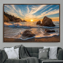 Rocky Ocean Sunset Wall Art Print – Seaside Canvas Dramatic by MyGreatCanvas | Canvas Wall Art Prints | Photo Prints & Wall Decor