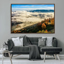 Misty Autumn Hills Wall Art Canvas Print, Foggy Forest by MyGreatCanvas | Canvas Wall Art Prints | Photo Prints & Wall Decor