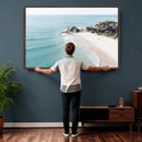 Aerial Beach Wall Art Canvas Print, Coastal Ocean Waves and by MyGreatCanvas | Canvas Wall Art Prints | Photo Prints & Wall Decor
