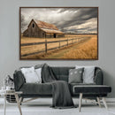 Rustic Farm Barn Wall Art Canvas Print, Stormy Sky Country by MyGreatCanvas | Canvas Wall Art Prints | Photo Prints & Wall Decor
