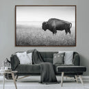 Black White Bison Canvas Wall Art, Rustic American Buffalo by MyGreatCanvas | Canvas Wall Art Prints | Photo Prints & Wall Decor