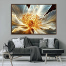 Golden Abstract Flower Canvas Wall Art, Modern Botanical by MyGreatCanvas | Canvas Wall Art Prints | Photo Prints & Wall Decor