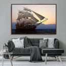 Majestic Sailing Ship Wall Art Canvas Print, Sunset Ocean by MyGreatCanvas | Canvas Wall Art Prints | Photo Prints & Wall Decor