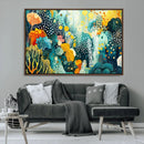 Luminous Abstract Ocean Garden Wall Art Canvas Print, by MyGreatCanvas | Canvas Wall Art Prints | Photo Prints & Wall Decor