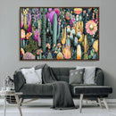 Colorful Desert Bloom Wall Art Canvas Print, Vibrant Cacti by MyGreatCanvas | Canvas Wall Art Prints | Photo Prints & Wall Decor