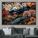 Whimsical Abstract Landscape Wall Art Canvas Print, Colorful by MyGreatCanvas | Canvas Wall Art Prints | Photo Prints & Wall Decor