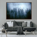 Foggy Evergreen Pines Wall Art Canvas Print, Mist Forest and by MyGreatCanvas | Canvas Wall Art Prints | Photo Prints & Wall Decor