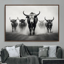 Texas Longhorn Wall Art Canvas Print, Framed Speckled Cow by MyGreatCanvas | Canvas Wall Art Prints | Photo Prints & Wall Decor