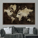Vibrant Watercolor World Map Wall Art – Stunning Multicolor by MyGreatCanvas | Canvas Wall Art Prints | Photo Prints & Wall Decor