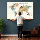 Custom Push Pin World Map Wall Art Canvas Print – by MyGreatCanvas | Canvas Wall Art Prints | Photo Prints & Wall Decor