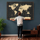 World Map Canvas Print – Detailed Map of the World Wall Art by MyGreatCanvas | Canvas Wall Art Prints | Photo Prints & Wall Decor