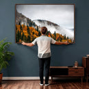 Autumn Forest Wall Art Canvas Print, Foggy Mountain by MyGreatCanvas | Canvas Wall Art Prints | Photo Prints & Wall Decor