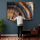 Abstract Tree Ring Wall Art Print – Natural Rustic Wood by MyGreatCanvas | Canvas Wall Art Prints | Photo Prints & Wall Decor