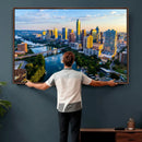 Austin Skyline Wall Art Canvas Print, Austin Downtown Night by MyGreatCanvas | Canvas Wall Art Prints | Photo Prints & Wall Decor