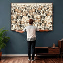 American Elk Wall Art Canvas Print - Abstract Deer Animal by MyGreatCanvas | Canvas Wall Art Prints | Photo Prints & Wall Decor