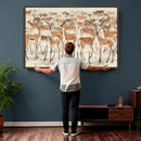 Gazelle Wall Art Canvas Print - Abstract Antelope Wall Art by MyGreatCanvas | Canvas Wall Art Prints | Photo Prints & Wall Decor