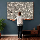 Abstract Zebra Wall Art Canvas Print for Farmhouse Decor by MyGreatCanvas | Canvas Wall Art Prints | Photo Prints & Wall Decor