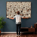 Abstract Longhorn Wall Art Canvas Print - Farm Animal by MyGreatCanvas | Canvas Wall Art Prints | Photo Prints & Wall Decor