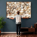 Farmhouse Bighorn Sheep Wall Art Canvas Print - Abstract by MyGreatCanvas | Canvas Wall Art Prints | Photo Prints & Wall Decor