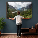 Yosemite Valley Wall Art Canvas Print – Misty Mountain by MyGreatCanvas | Canvas Wall Art Prints | Photo Prints & Wall Decor