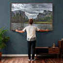 Yosemite Valley River Wall Art Canvas Print, Granite Cliffs by MyGreatCanvas | Canvas Wall Art Prints | Photo Prints & Wall Decor