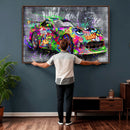 Graffiti Sports Car Street Art Wall Art Canvas Print, by MyGreatCanvas | Canvas Wall Art Prints | Photo Prints & Wall Decor