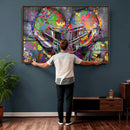 Graffiti Football Helmets Wall Art Canvas Print, Urban by MyGreatCanvas | Canvas Wall Art Prints | Photo Prints & Wall Decor