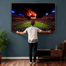 Auburn Stadium Wall Art Canvas Print, College Football Night by MyGreatCanvas | Canvas Wall Art Prints | Photo Prints & Wall Decor