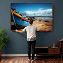 Fishing Boats Wall Art Canvas Print, Coastal Boat Beach by MyGreatCanvas | Canvas Wall Art Prints | Photo Prints & Wall Decor