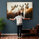 Wild Horse Herd Wall Art Canvas Print, Natural Horse by MyGreatCanvas | Canvas Wall Art Prints | Photo Prints & Wall Decor