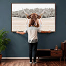 Texas Longhorn Bull Wall Art Canvas Print, Rustic Western by MyGreatCanvas | Canvas Wall Art Prints | Photo Prints & Wall Decor