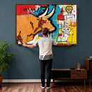 Basquiat Style Bull Graffiti Wall Art Canvas Print, Street by MyGreatCanvas | Canvas Wall Art Prints | Photo Prints & Wall Decor