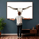 Longhorn Skull Wall Art Canvas Print – Rustic Western by MyGreatCanvas | Canvas Wall Art Prints | Photo Prints & Wall Decor