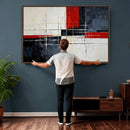 Navy Red Abstract Wall Art Canvas Print, Modern Luxury by MyGreatCanvas | Canvas Wall Art Prints | Photo Prints & Wall Decor