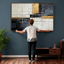 Gold Abstract Wall Art Canvas Print, Modern Luxury Geometric by MyGreatCanvas | Canvas Wall Art Prints | Photo Prints & Wall Decor