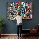 Abstract Graffiti Collage Street Art Wall Art Canvas Print by MyGreatCanvas | Canvas Wall Art Prints | Photo Prints & Wall Decor