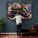 Graffiti American Football Helmet Street Art Wall Art Canvas by MyGreatCanvas | Canvas Wall Art Prints | Photo Prints & Wall Decor