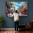 London City Street Wall Art Canvas Print, Big Ben & Red Bus by MyGreatCanvas | Canvas Wall Art Prints | Photo Prints & Wall Decor