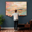 Abstract Pastel Landscape Wall Art Canvas Print – Soft Pink by MyGreatCanvas | Canvas Wall Art Prints | Photo Prints & Wall Decor