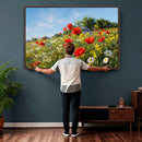 Wildflower Meadow Wall Art Canvas Print – Colorful Poppy and by MyGreatCanvas | Canvas Wall Art Prints | Photo Prints & Wall Decor