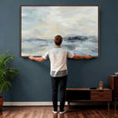 Abstract Coastal Landscape Wall Art Canvas Print – Soft Blue by MyGreatCanvas | Canvas Wall Art Prints | Photo Prints & Wall Decor