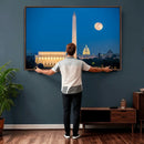 Washington DC Skyline Wall Art Canvas Print – Lincoln by MyGreatCanvas | Canvas Wall Art Prints | Photo Prints & Wall Decor