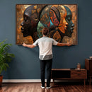 Abstract Afro American Women Wall Art Canvas Print by MyGreatCanvas | Canvas Wall Art Prints | Photo Prints & Wall Decor