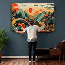 Yayoi Kusama Boho Mountain Landscape Large Wall Art, by MyGreatCanvas | Canvas Wall Art Prints | Photo Prints & Wall Decor