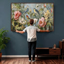 Vintage Birds and Flowers Wall Art Canvas Print, Botanical by MyGreatCanvas | Canvas Wall Art Prints | Photo Prints & Wall Decor