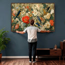 Vintage Birds and Flowers Wall Art Canvas Print, Botanical by MyGreatCanvas | Canvas Wall Art Prints | Photo Prints & Wall Decor